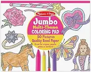 Melissa & Doug - Jumbo Colouring Pad - Princess & Fairy