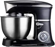 Kneading Machine, Mixer, Electric Vertical Food Mixer, Stainless Steel Chef Machine 6.5 Bowl Cream Mixer, Automatic Kneading Dough Cake Bread Whisk,Black