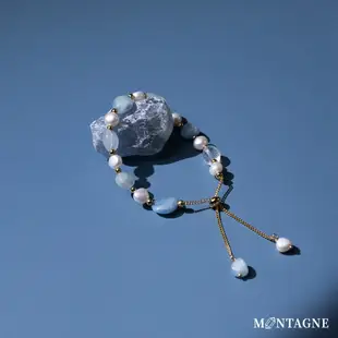 【Montagne】Pearl｜海藍寶手鍊
