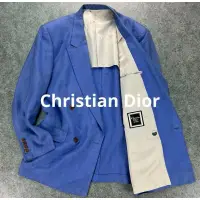 在飛比找蝦皮購物優惠-christian dior亞麻西裝夾克 外套