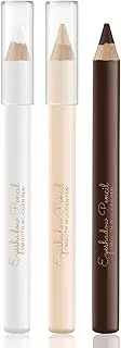 Apooliy 3 in 1 Eyebrow Pencil Set - Waterproof Long Lasting Eyebrow Pen, Matte White Eyeliner, Translucent Brow Contour - Women Eye Makeup