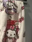 Hello Kitty Plush Throw Blanket 50”x 70” Pink & Purple Fuzzy Bear Blanket