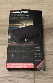 Monster MAD1-1007-BLK Digital/Analog /Analog To Digital Audio Converter New