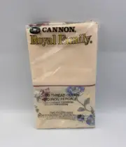 Vintage CANNON Royal Family Standard Pillowcases Multicolor Floral Made USA NWT