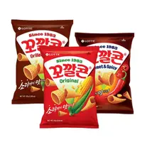 在飛比找momo購物網優惠-【Lotte 樂天】韓國樂天玉米脆角67g(原味/甜辣/烤玉