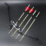 Archery Recurve Bow Double Aiming Bow Arrows Real Feather Arrow