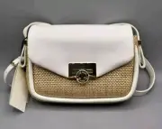 Ted Baker London Sadie Straw Mini White Crossbody Handbag/Purse - NEW with TAGS