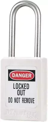 Lockout Padlock, KA, White, 1-7/8"H, PK6 S31KAS6WHT
