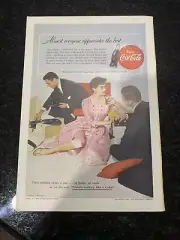 Coke Magezine Advertisement Original Rare Vintage 1955 Print