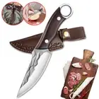 Bushcraft Knife Outdoor Survival Hunting Fixed Blade Knives Fishing with Sheath