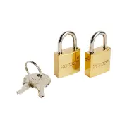 Korjo Luggage Lock Keyed 20mm - Duo Pack