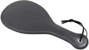 Adult Sensory Game Leather Paddle SM Couple Spanking Toy Ping Pong Leather Spanking Paddle Male and Female Love Sex Toy (Black)