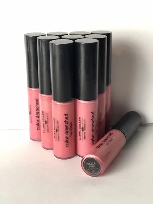 Laura Geller - 10 PC SET Color Drenched Lip Gloss/PIAZZA PINK (0.18fl.oz./5.5ml)