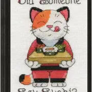 Sushi Stitchery: Vibrant 5x7'' Cross Stitch Kit, Multi-colour Delight