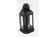 10 Pack of Black Metal Miners Lantern Summer Wedding Home Party Room Balconey Deck Decoration 21cm Tealight Candle