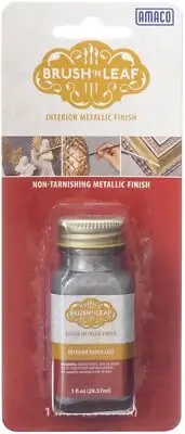 Brush 'n Leaf Interior Metallic Paint 1oz-Silver