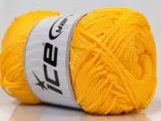 Yellow Macrame Cord #21649 Ice Yarns Polyester 100gr 174yds Plain Solid Color