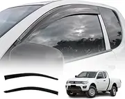OAD4X4 Weathershields Compatible with Mitsubishi Triton Extra Cab 2006-2015, Weather Shields Window Visors Wind Deflectors Sun Rain Guard 2PCS Set