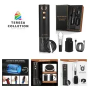 4-in-1 Rechargeable Electric Wine Opener Set - Automatic Corkscrew, Foil Cutt...