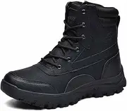 [NVBHOF] Men’s Tactical Hiking Boots, Non Slip Breathable Side Zipper Outdoor Tactical Work Boots, Waterproof Lace Up Tactical Combat Boots, for Desert Tactical Boots