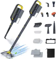 ScrubWiz Steam Mop Cleaner with Detachable Handheld Steamer, 12-in-1
