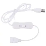 USB 2.0 Extension Cable with for Table Lamps White