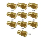 10pcs Carburetor Hex Type Main Jet For MI-KUNI VM/TM/TMX Carb Brass Jet 200-290