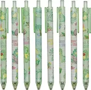 Maydahui 12PCS Retractable Dinosaur Gel Pen Cute Kawaii Printing Animal Pens Black Ink for Boys Office School Supplies