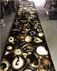 Natural Agate Living Room Table Top, Coffee Center Table, Agate bar Counter Top