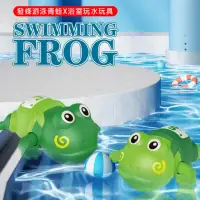 在飛比找momo購物網優惠-【GCT 玩具嚴選】發條游泳青蛙(浴室玩水玩具)