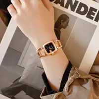在飛比找ETMall東森購物網優惠-正品戲浪琴童話新款石英腕表氣質女士手表方形小表盤簡約鋼帶手表