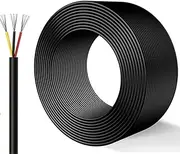 14 Gauge 3 Conductor Electrical Wire Tinned Copper Core 30FT-100FT PVC Cable UL Certified Low Voltage Cable UL2464 - for Monitoring Systems & Computer and Communication Equipment(60FT,22AWG-3C)