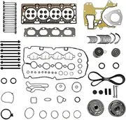 Engine Head Gasket Set Bolts Timing Belt Kit VVT Sprocket Bearing Intake & Exhaust Valve Fit for Chevrolet Cruze Sonic 2012-2018 1.8L HS26516PT ES72469
