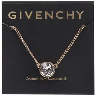 【GIVENCHY 紀梵希】金色經典圓型簡約百搭項鍊