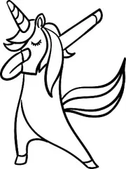 5 Inch Dabbing Unicorn Decal Window Sticker Car Decor Dance Trending Gift Dab