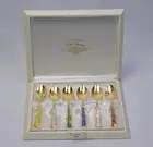 Set Of 6 Vintage Enamel Linden CLOISONNE Demitasse Gold Spoons NEW In Box