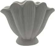 [Generic] Shell Flower Vase - Boho Vase, Home Decor Aesthetic | Aesthetic Addition Modern Boho Farmhouse Home Decor, Decorative Ceramic Vase for Pampas Grass and Dried Flowers