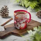 Mugs, Colorful Bumble Bee with Red Cherry Blossoms Floral Design, Ceramic Cup