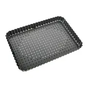 Bakemaster Perfect Crust Loose Base Rectangular Quiche Pan