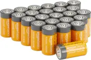 24-Pack C Cell Alkaline Batteries, 1.5 Volt