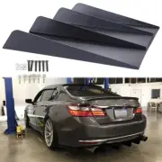 Rear Diffuser 4 Fin Bumper Splitter Chin Spoiler Lower Lip For Honda Civic Sedan (for: Honda Civic)
