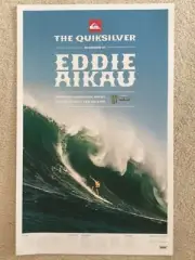 2010 Near Mint Eddie Aikau Waimea Hawaii Big Wave Surfing Contest Poster