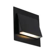 Telbix Black Brea Square Stair Light 5000K