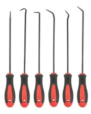 ROTATION Extra Long Precision Hook and Pick Set 6-Piece Set Chrome Vanadium