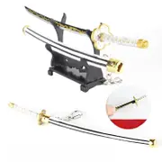 Demon Slayer Zenitsu Sword Keychain Mini Nichirin Katana Keyring Fidget Toy 22cm