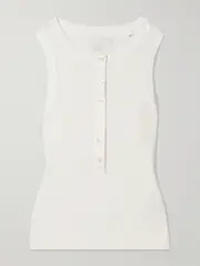 [Citizens of Humanity] Citizens of Humanity - Caralyn Ribbed Jersey Tank - Off-white - small small Off-white