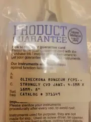 New olivecrona rongeur forceps strongly curved jaws 4.5mm x 18mm 8" GERMANY 2