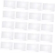 Ipetboom 20Pcs Magnifying Lens Credit Card Magnifier Sheets Reading Aid Tool for Low Vision for Newspapers Books Menus Home and Travel Use