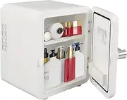 Personal Fridge 4L-Mini Fridge Portable Car Fridge With Cooling And Heating Function For Skin Care, Cosmetics,Drinks (Color : White)