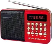 Mini Radio – Lightweight Receiver, Listening Digital Speaker Device | Rechargeable Companion Compact Audio Player Seniors, Simple Handheld Radio for Outdoor Use Travel Elderly Companion